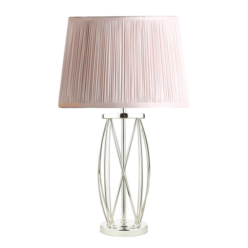 Laura Ashley Beckworth Small Table Lamp Polished Nickel Glass Base Only • LA3725834-Q