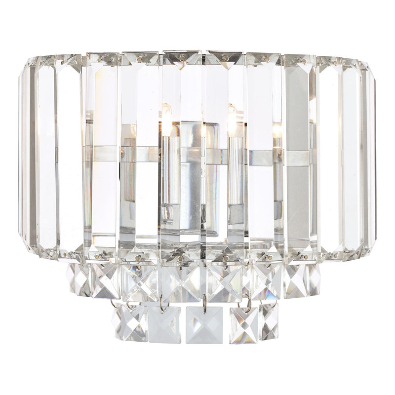 Laura Ashley Vienna Wall Light Polished Chrome Crystal • LA3727746-Q