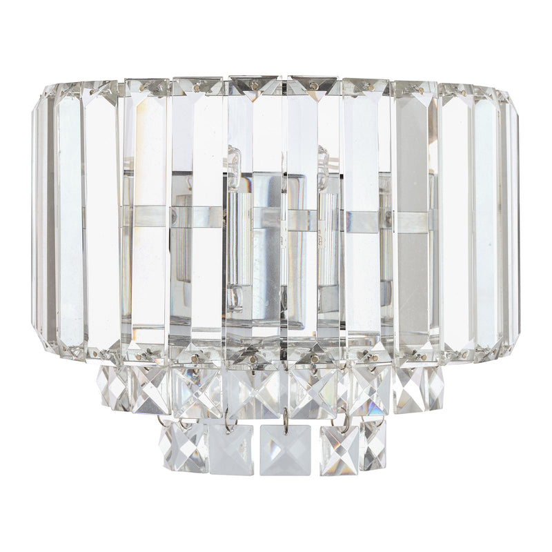 Laura Ashley Vienna Wall Light Polished Chrome Crystal • LA3727746-Q