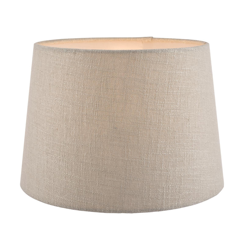 Laura Ashley Bacall Linen Empire Drum Shade Silver 30cm/12 inch • LA3730040-Q