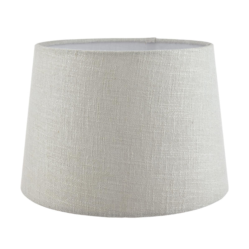 Laura Ashley Bacall Linen Empire Drum Shade Silver 30cm/12 inch • LA3730040-Q