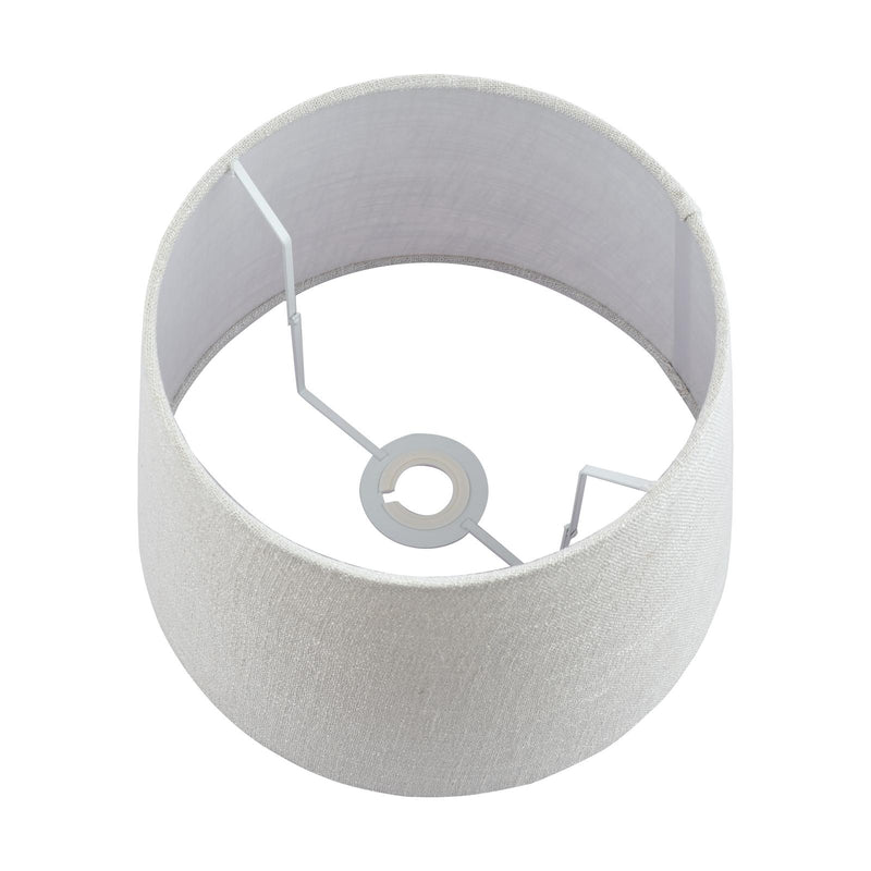 Laura Ashley Bacall Linen Empire Drum Shade Silver 30cm/12 inch • LA3730040-Q