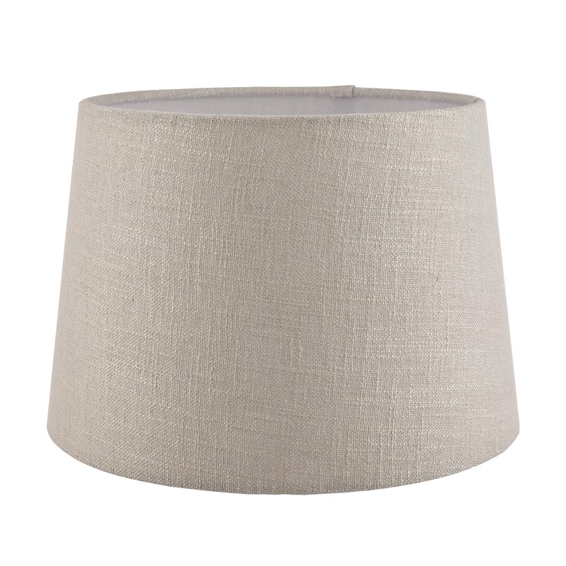 Laura Ashley Bacall Linen Empire Drum Shade Silver 40cm/16 inch • LA3730042-Q