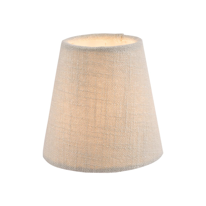 Laura Ashley Bacall Linen Empire Drum Shade Silver 12.5cm/5 inch • LA3730043-Q