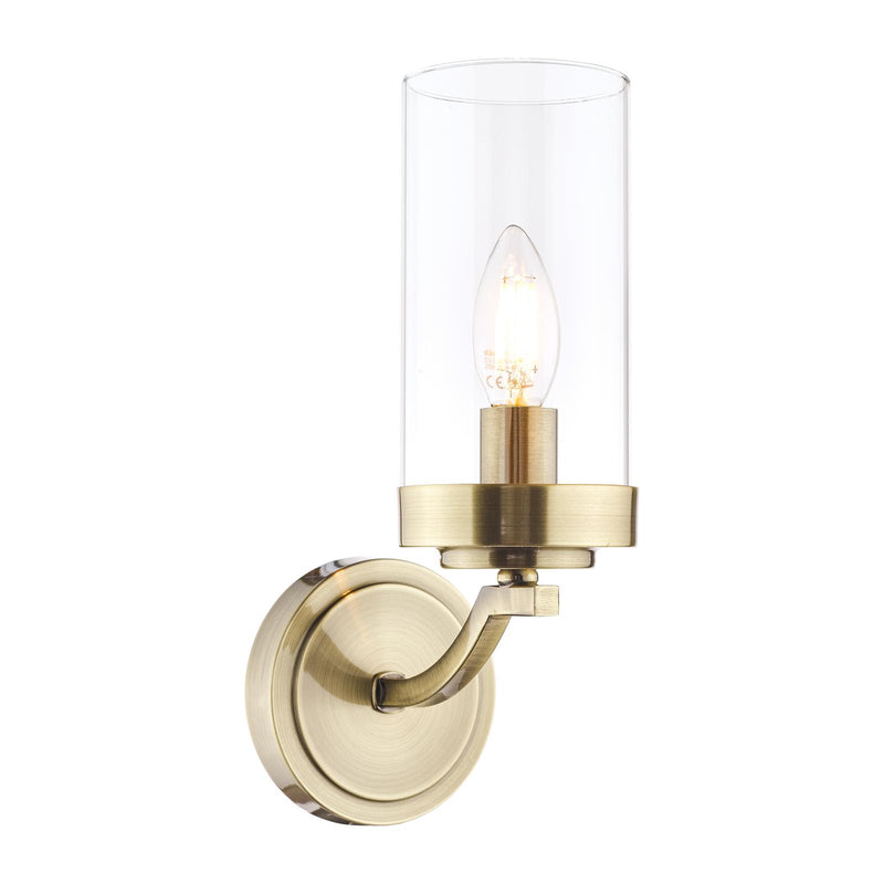 Laura Ashley Joseph Wall Light Antique Brass Glass • LA3732596-Q