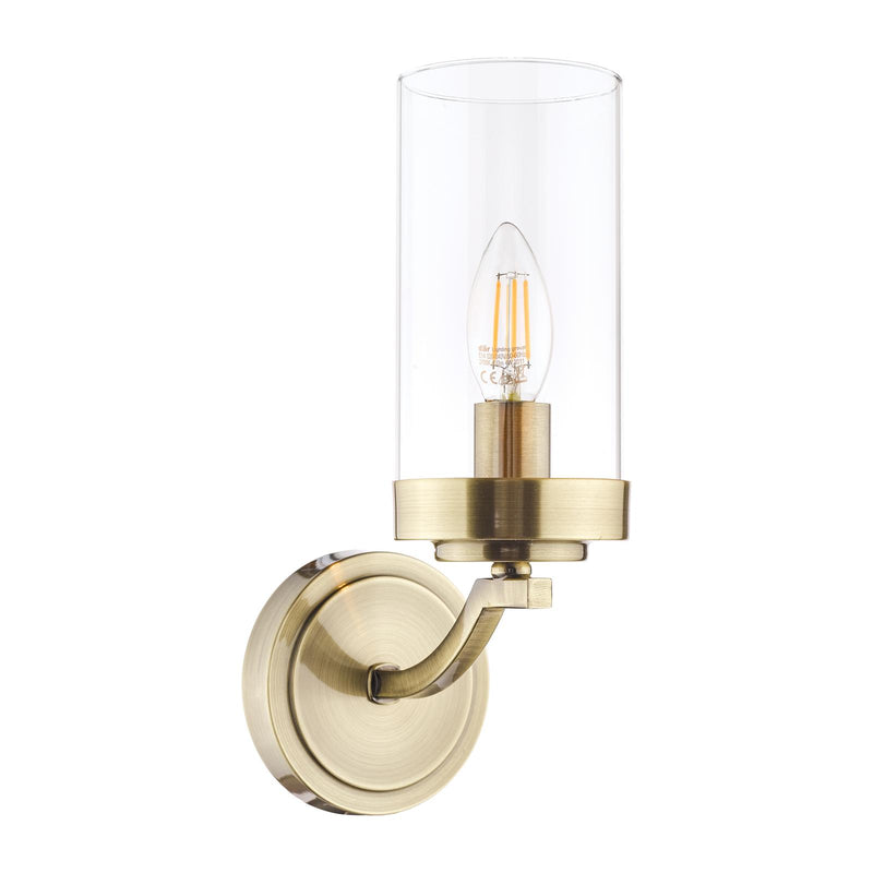 Laura Ashley Joseph Wall Light Antique Brass Glass • LA3732596-Q
