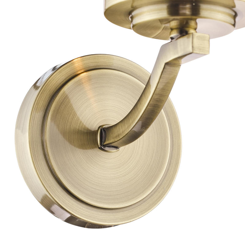 Laura Ashley Joseph Wall Light Antique Brass Glass • LA3732596-Q