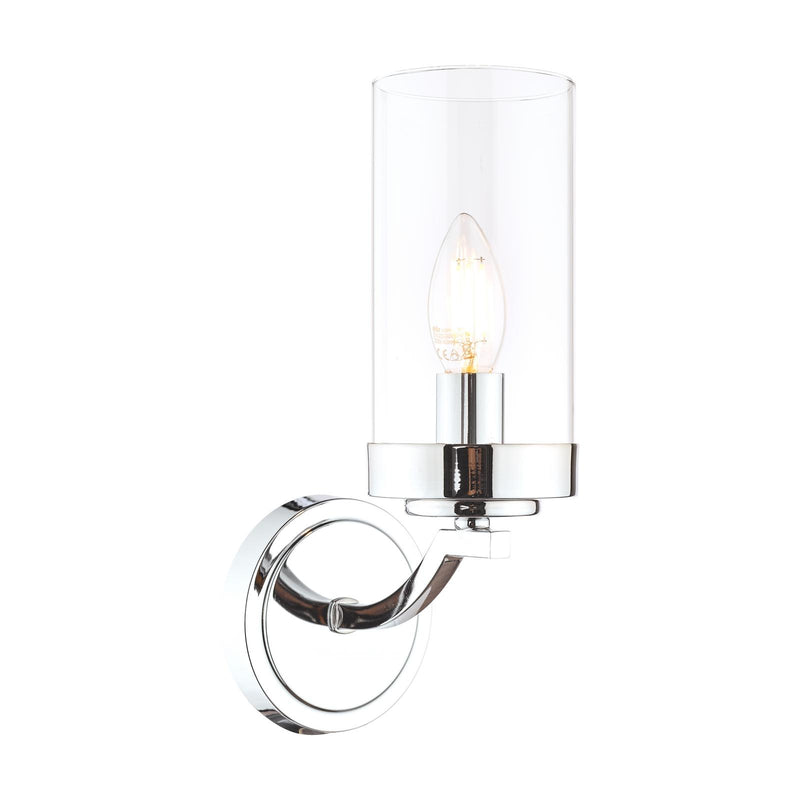Laura Ashley Joseph Wall Light Polished Chrome Glass • LA3732598-Q