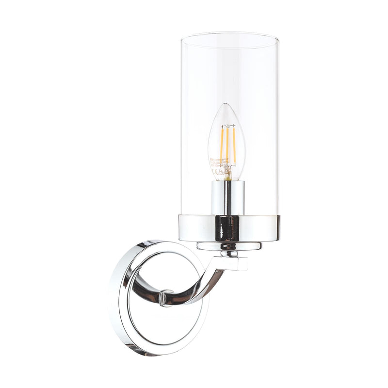 Laura Ashley Joseph Wall Light Polished Chrome Glass • LA3732598-Q