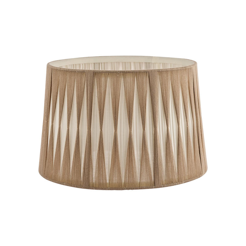 Laura Ashley Gathered Pleat Cotton Shade Natural 30cm/12 inch • LA3734634-Q