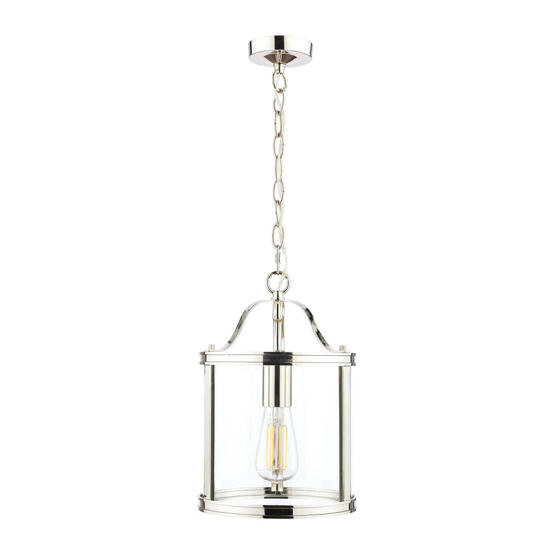 Laura Ashley Harrington Lantern Polished Nickel Glass • LA3742247-Q