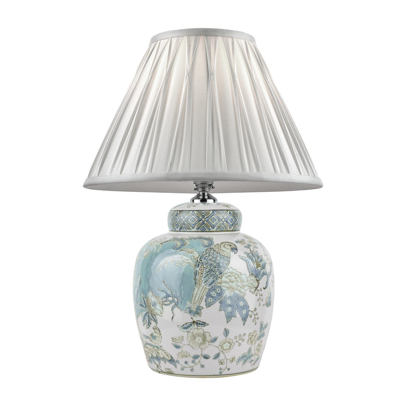 Laura Ashley Elizabeth Ceramic Table Lamp With Bird Print Design Base Only • LA3742516-Q