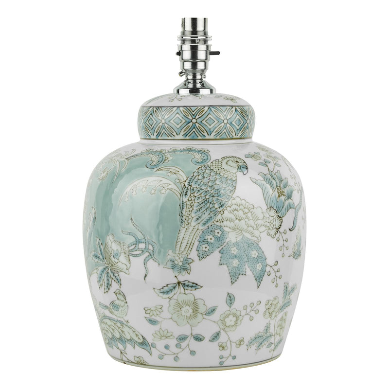 Laura Ashley Elizabeth Ceramic Table Lamp With Bird Print Design Base Only • LA3742516-Q