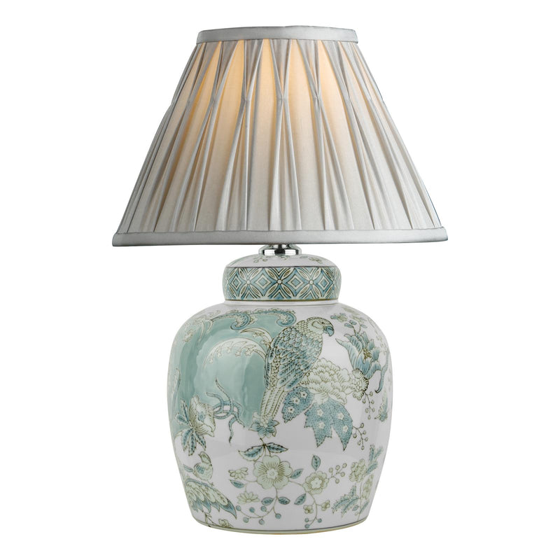 Laura Ashley Elizabeth Ceramic Table Lamp With Bird Print Design Base Only • LA3742516-Q