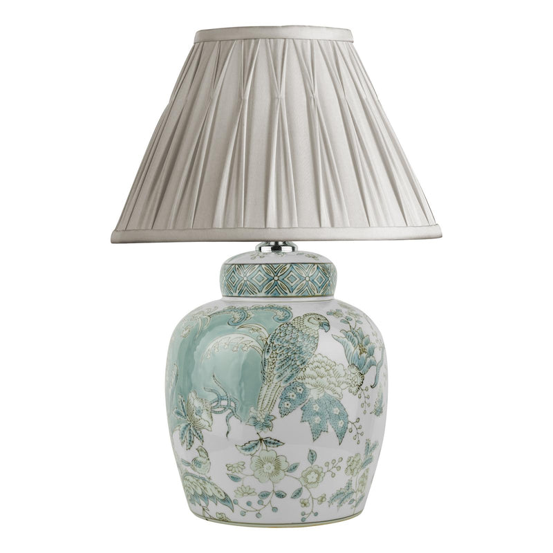 Laura Ashley Elizabeth Ceramic Table Lamp With Bird Print Design Base Only • LA3742516-Q