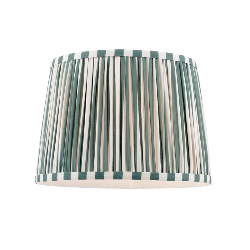 Laura Ashley Denwick Green Cotton Tapered Drum Shade 30cm/12 inch • LA3753735-Q