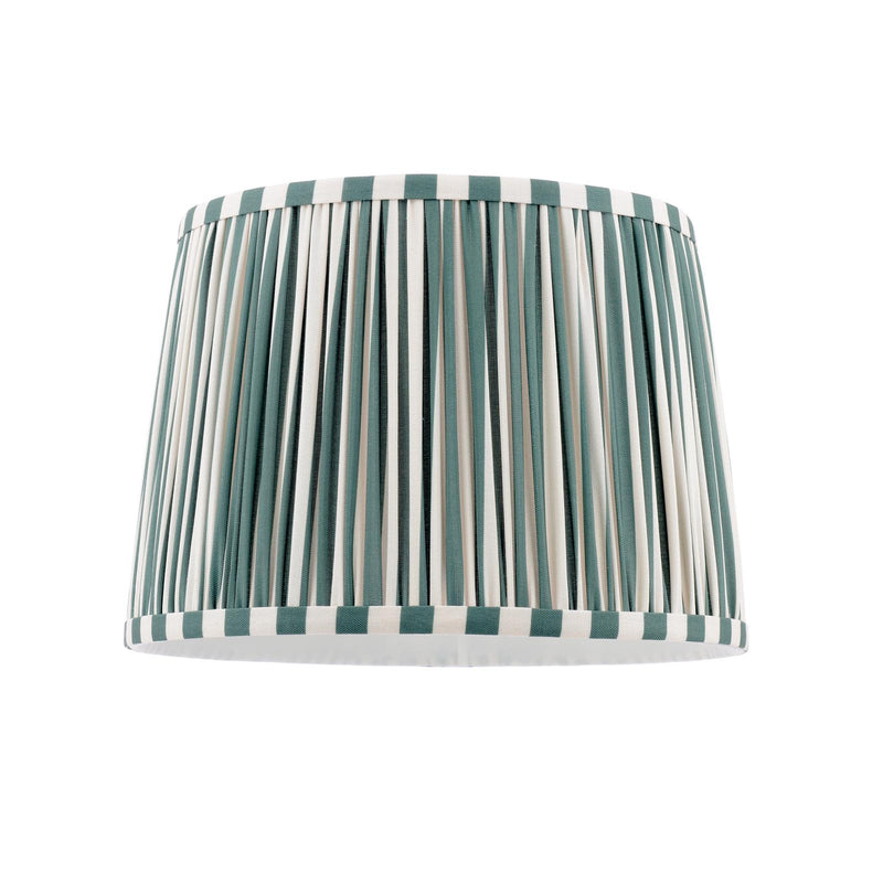 Laura Ashley Denwick Green Cotton Tapered Drum Shade 30cm/12 inch • LA3753735-Q