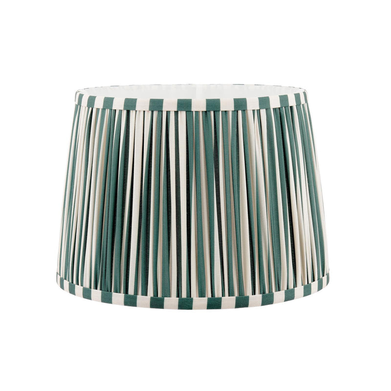 Laura Ashley Denwick Green Cotton Tapered Drum Shade 30cm/12 inch • LA3753735-Q
