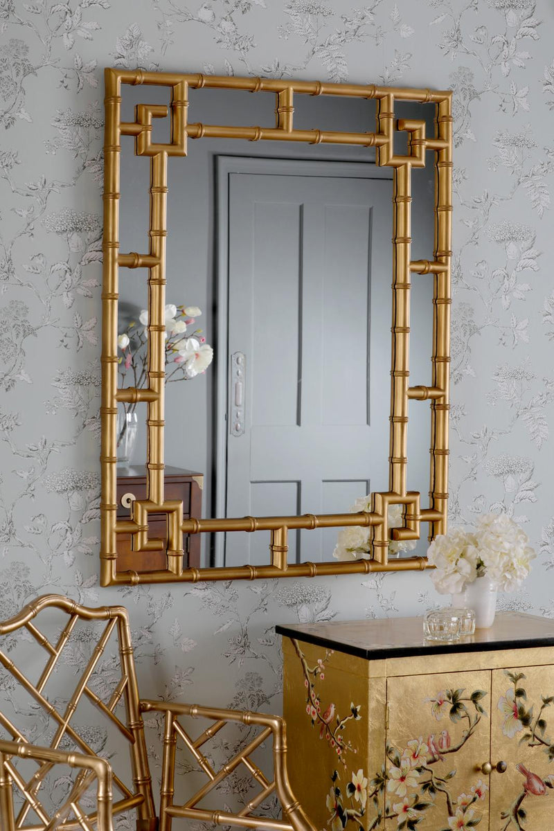 Laura Ashley Shawford Rectangle Mirror Gold 107 x 81cm • LA3756030-Q
