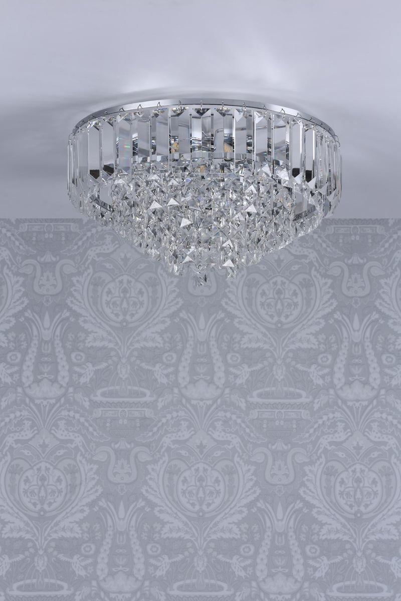Laura Ashley Vienna 3lt Flush Crystal Polished Chrome  • LA3756045-Q