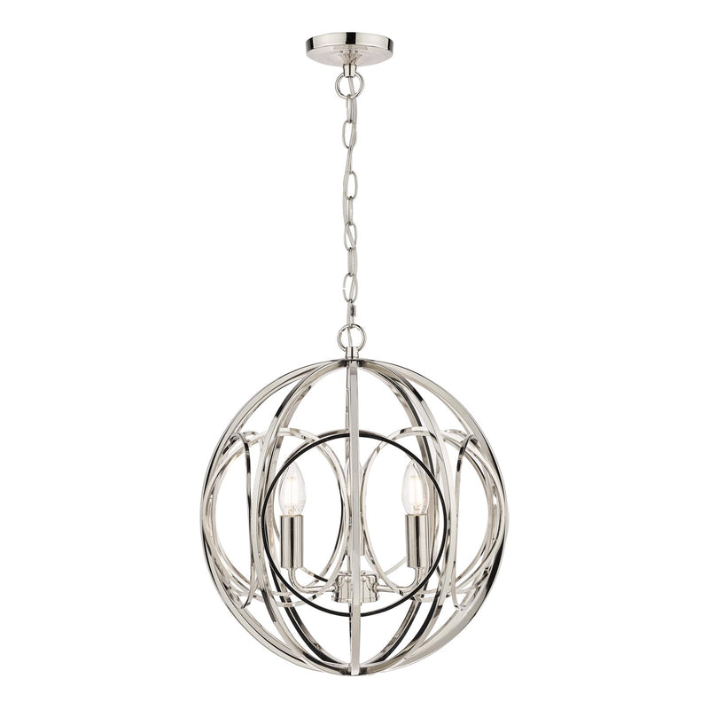 Laura Ashley Orbital 3 Light Pendant Polished Nickel • LA3756050-Q