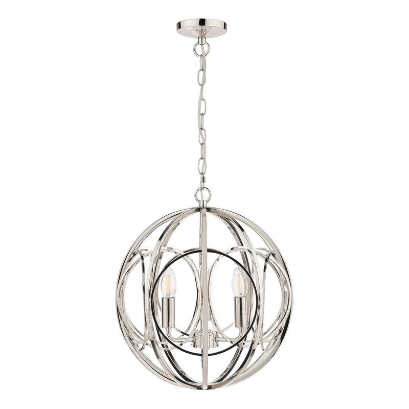 Laura Ashley Orbital 3 Light Pendant Polished Nickel • LA3756050-Q