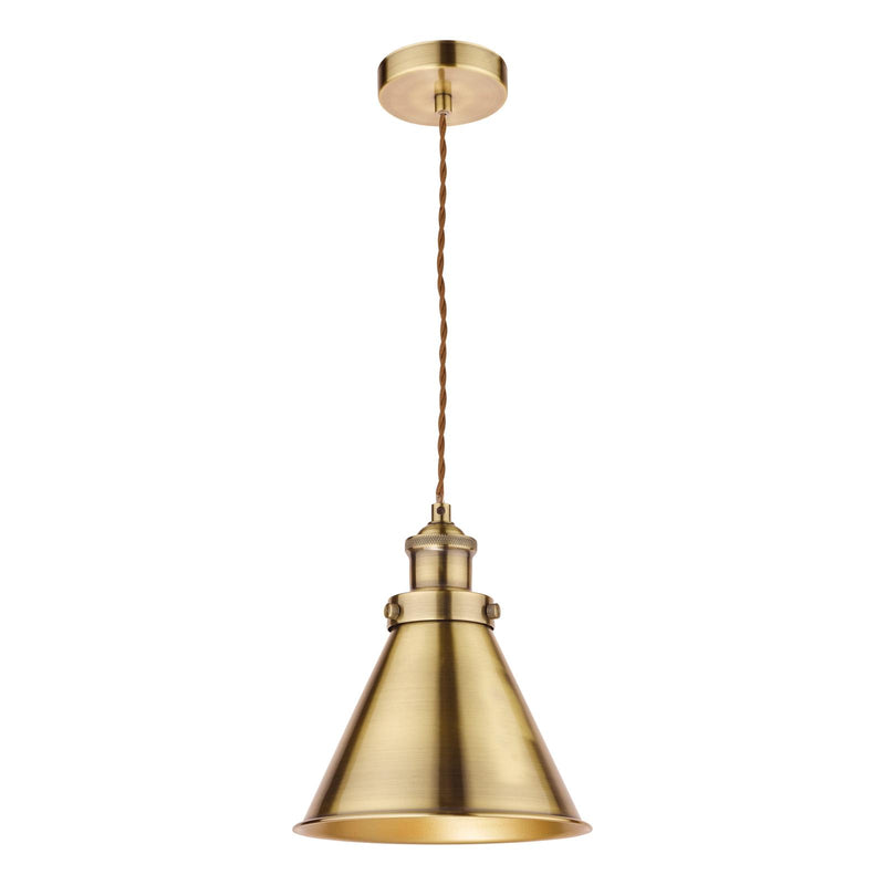 Laura Ashley Rufus Pendant Antique Brass  • LA3756075-Q