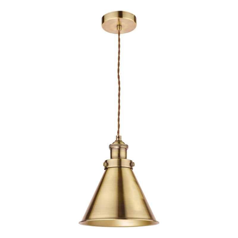 Laura Ashley Rufus Pendant Antique Brass  • LA3756075-Q