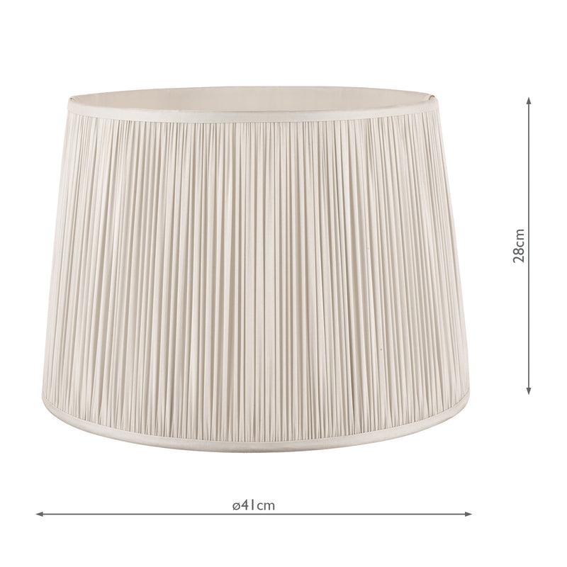 Laura Ashley Hemsley Silk Shade Silver 40.5cm/16 inch • LA3756087-Q