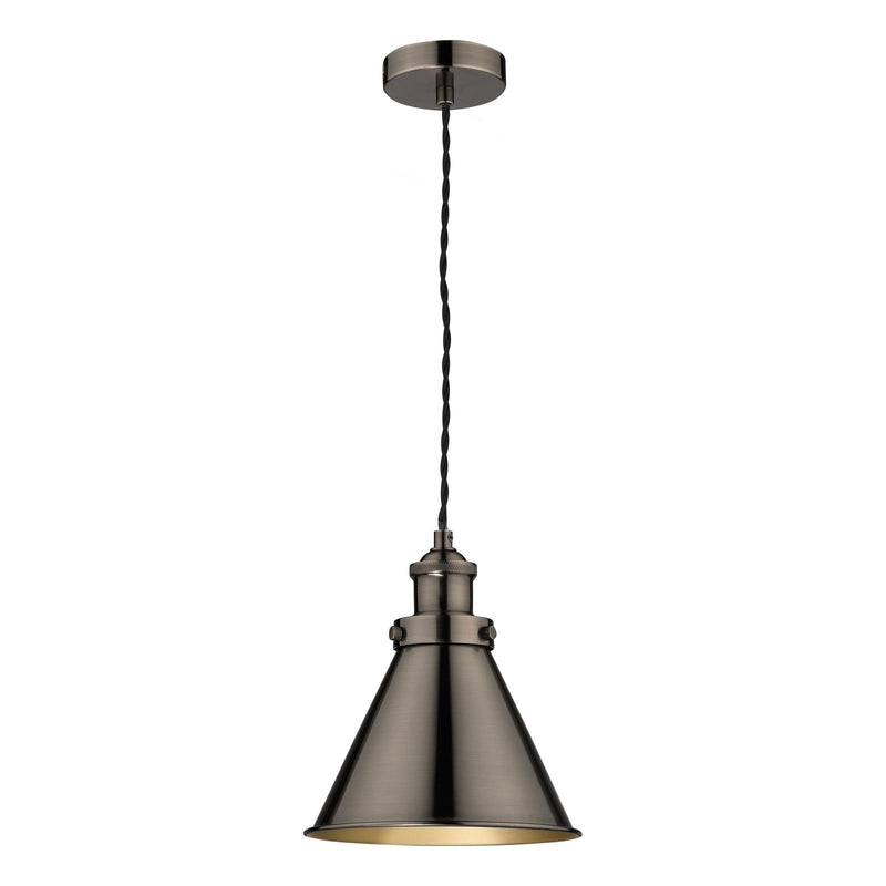Laura Ashley Rufus Pendant Industrial Nickel  • LA3756099-Q