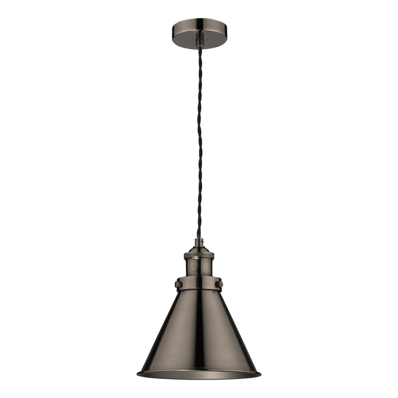 Laura Ashley Rufus Pendant Industrial Nickel  • LA3756099-Q