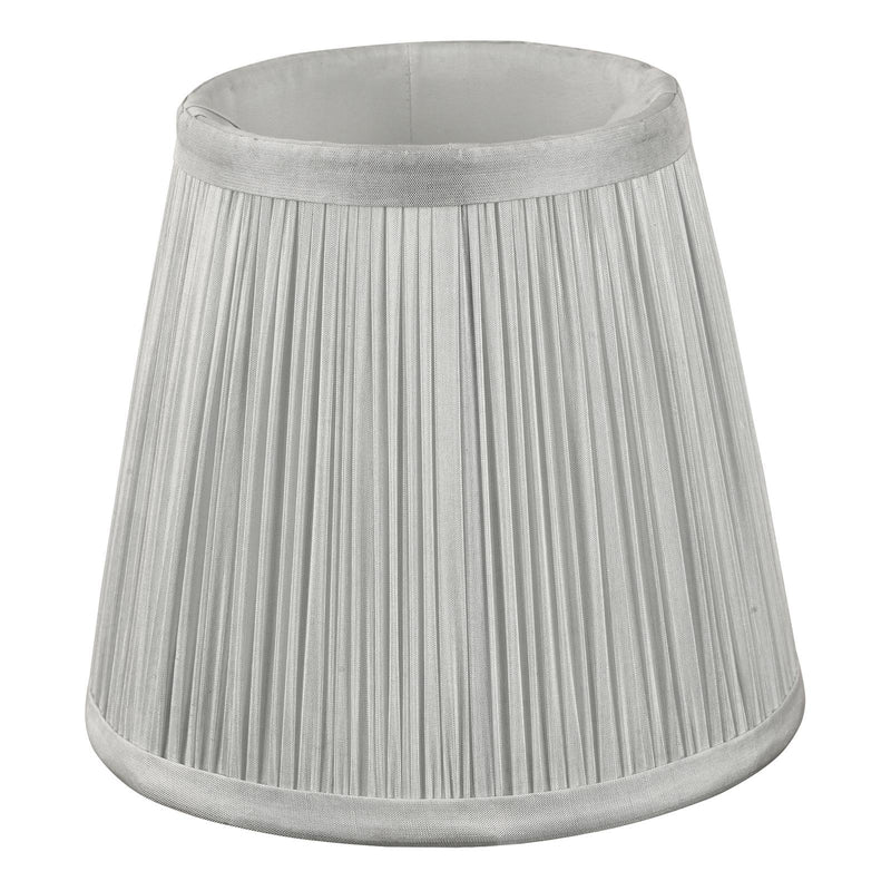 Laura Ashley Hemsley Silk Shade Silver 14cm/5 inch • LA3756100-Q