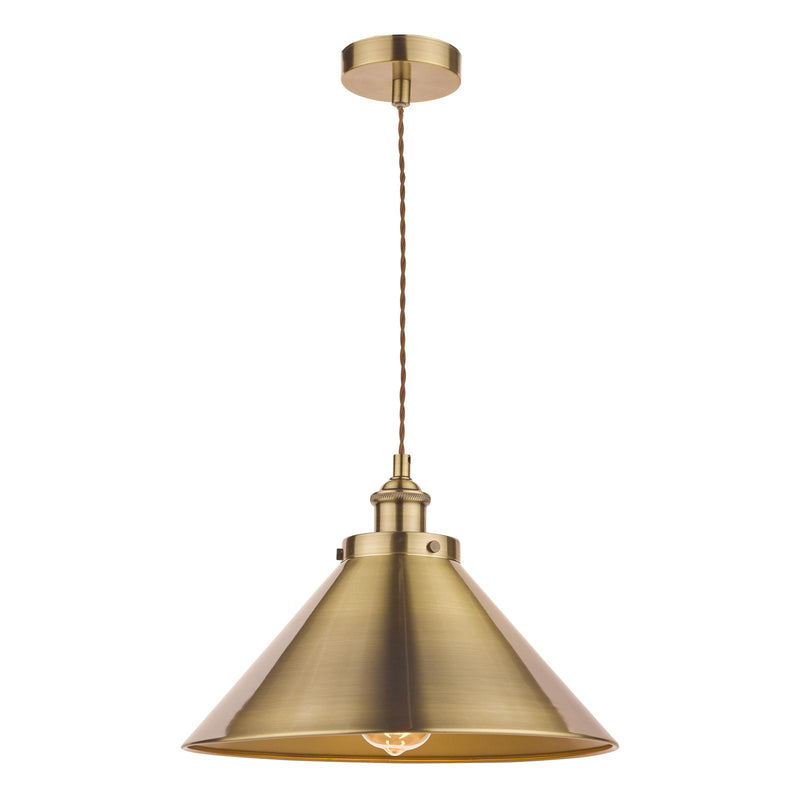 Laura Ashley Rufus Pendant Antique Brass  • LA3756151-Q