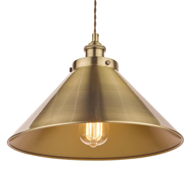 Laura Ashley Rufus Pendant Antique Brass  • LA3756151-Q