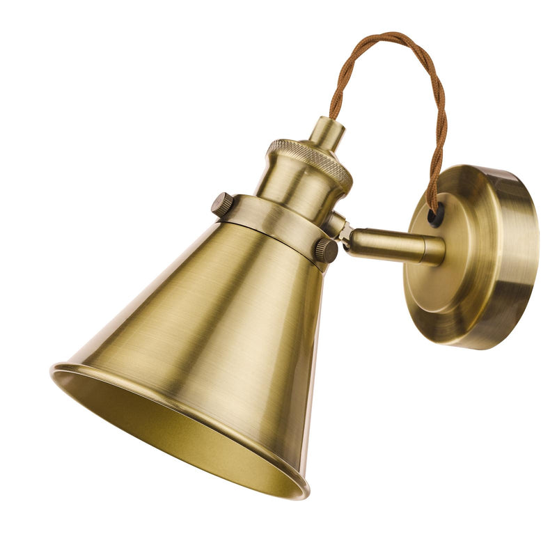 Laura Ashley Rufus Single Spotlight Antique Brass  • LA3756155-Q
