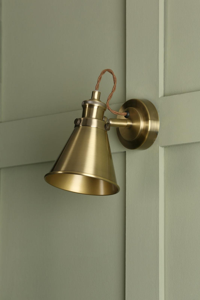 Laura Ashley Rufus Single Spotlight Antique Brass  • LA3756155-Q