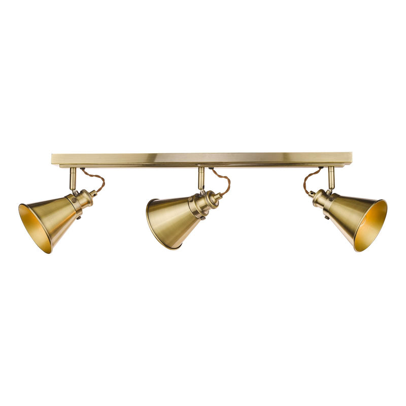 Laura Ashley Rufus 3lt Bar Spotlight Antique Brass • LA3756158-Q