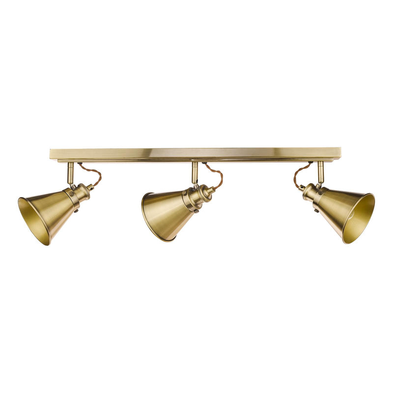 Laura Ashley Rufus 3lt Bar Spotlight Antique Brass • LA3756158-Q