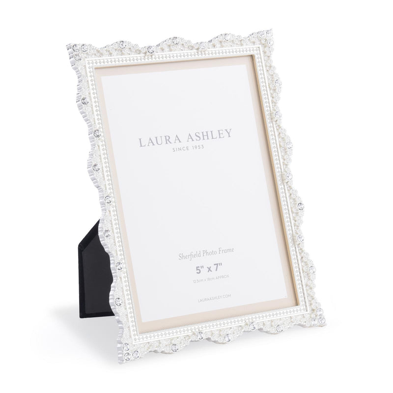 Laura Ashley Sherfield Photo Frame Silver Plated 5" x 7" • LA3756173-Q