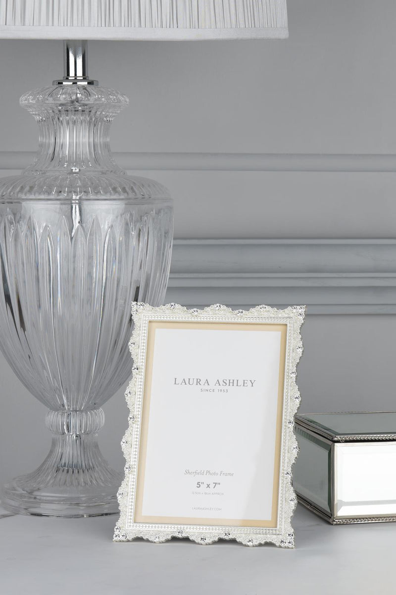 Laura Ashley Sherfield Photo Frame Silver Plated 5" x 7" • LA3756173-Q
