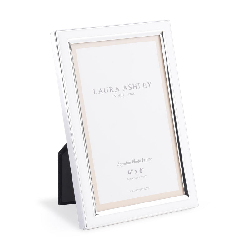 Laura Ashley Steynton Photo Frame Silver Plated 4" x 6" • LA3756178-Q