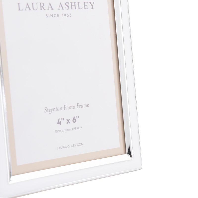 Laura Ashley Steynton Photo Frame Silver Plated 4" x 6" • LA3756178-Q
