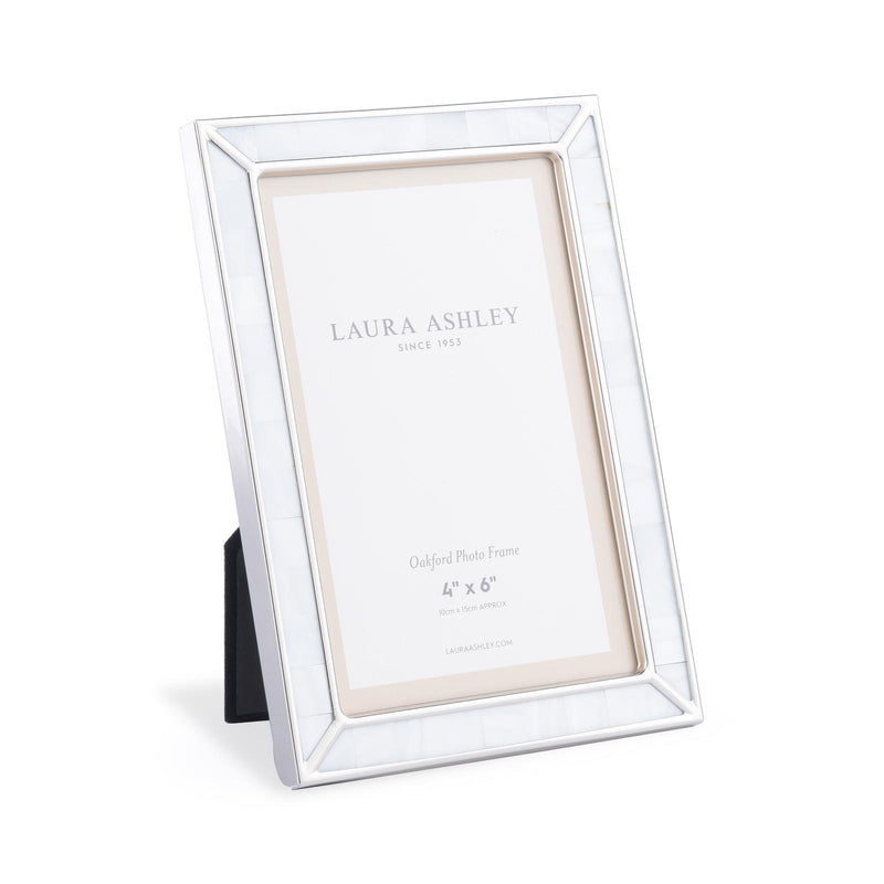 Laura Ashley Oakford Photo Frame Mother Of Pearl 4" x 6" • LA3756183-Q
