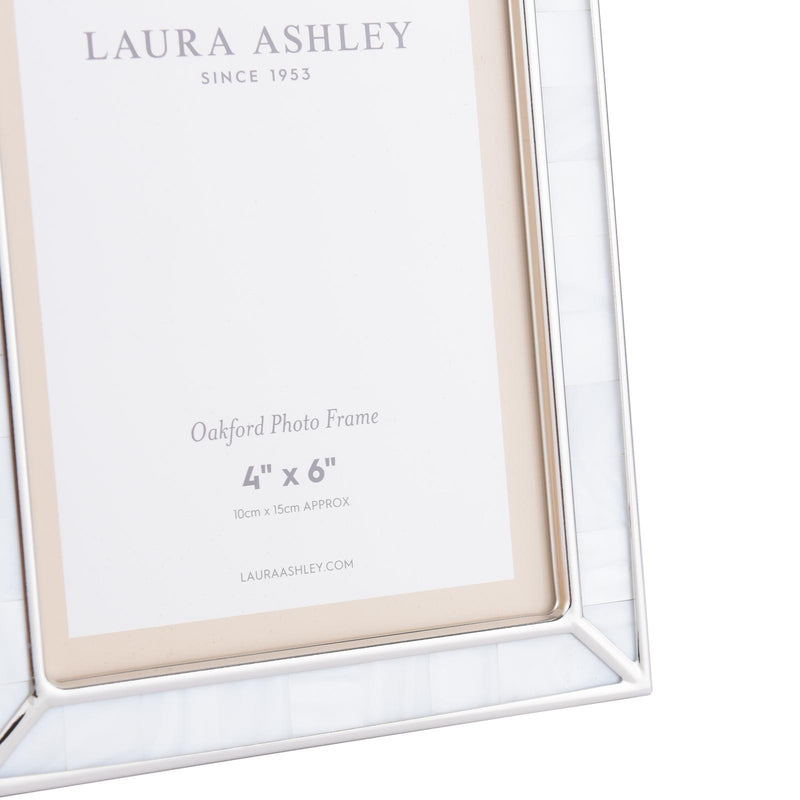 Laura Ashley Oakford Photo Frame Mother Of Pearl 4" x 6" • LA3756183-Q