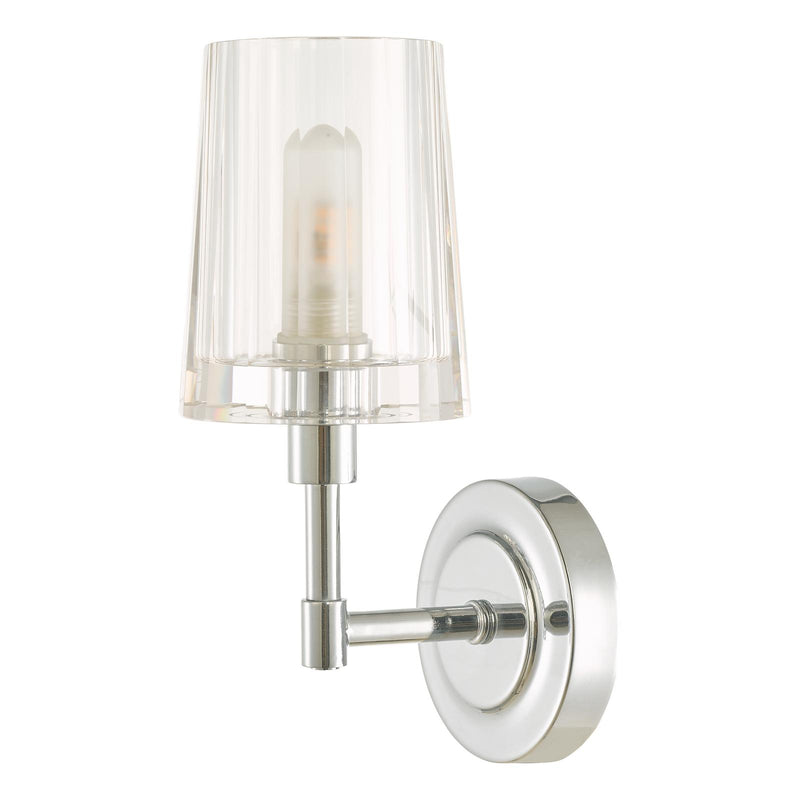 Laura Ashley Blake Bathroom Wall Light Crystal Polished Chrome IP44 • LA3756189-Q