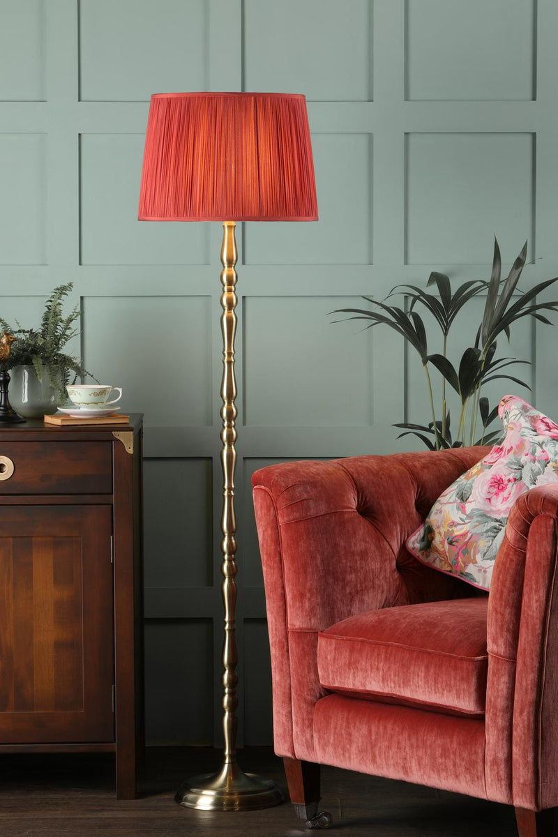 Laura Ashley Corey Floor Lamp Antique Brass Base Only • LA3756199-Q