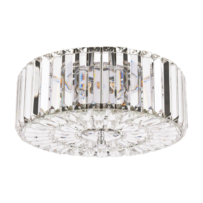 Laura Ashley Fernhurst Large 3 Light Flush Crystal & Polished Chrome  • LA3756211-Q