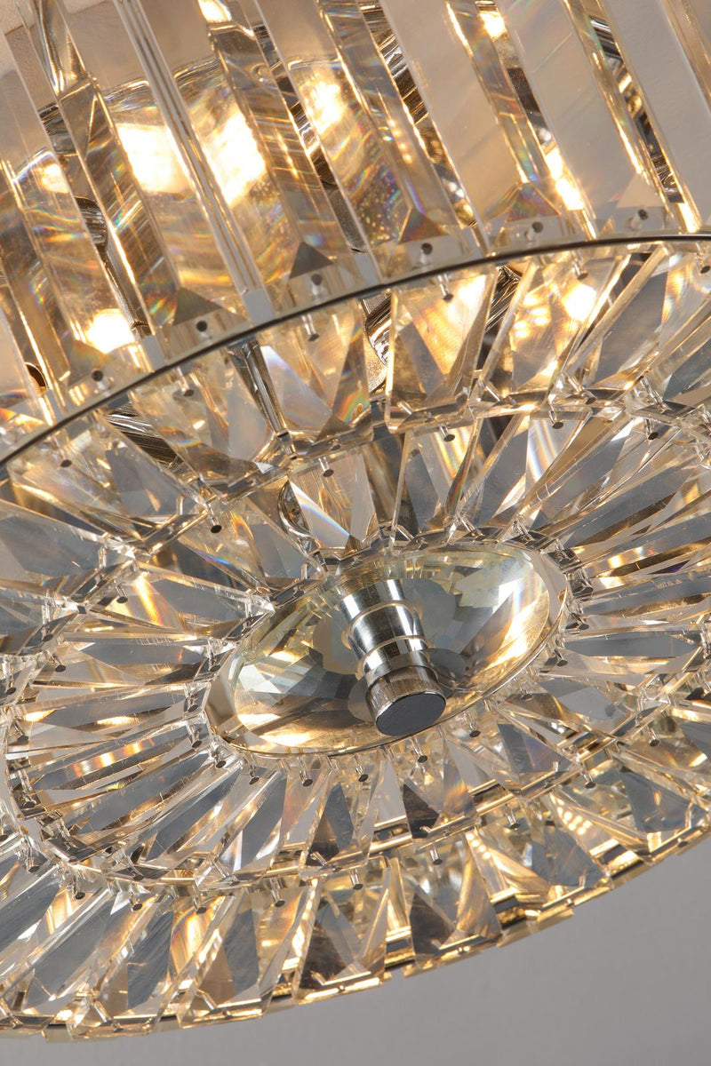 Laura Ashley Fernhurst Large 3 Light Flush Crystal & Polished Chrome  • LA3756211-Q