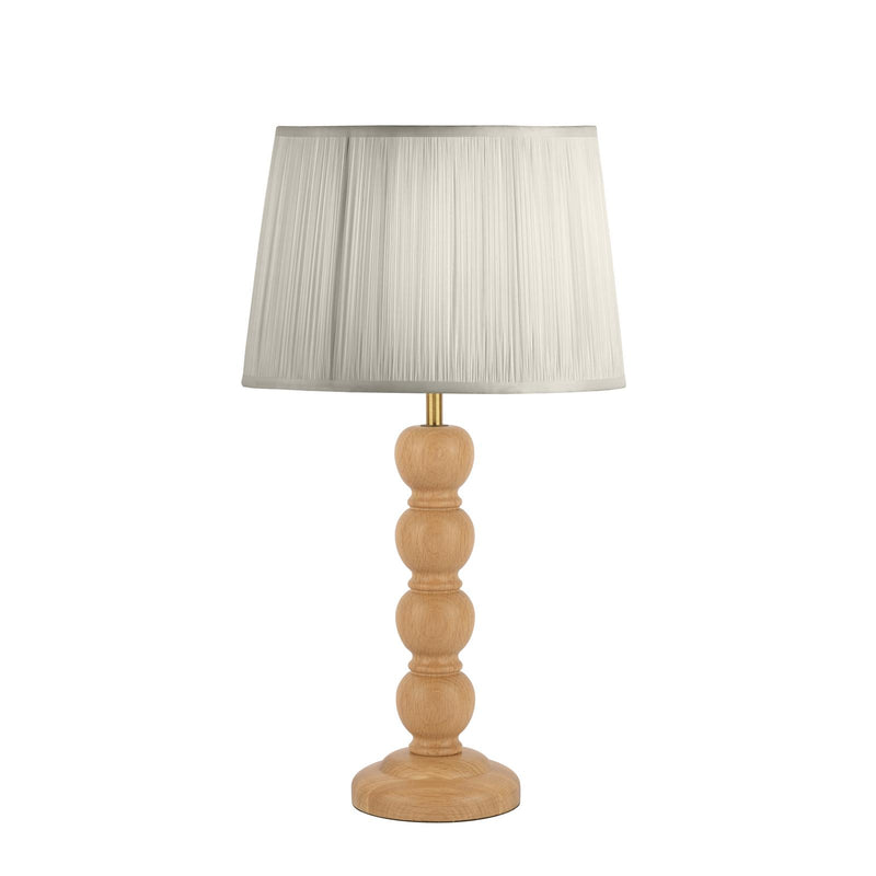 Laura Ashley Maria Table Lamp Wood & Antique Brass Base Only • LA3756212-Q