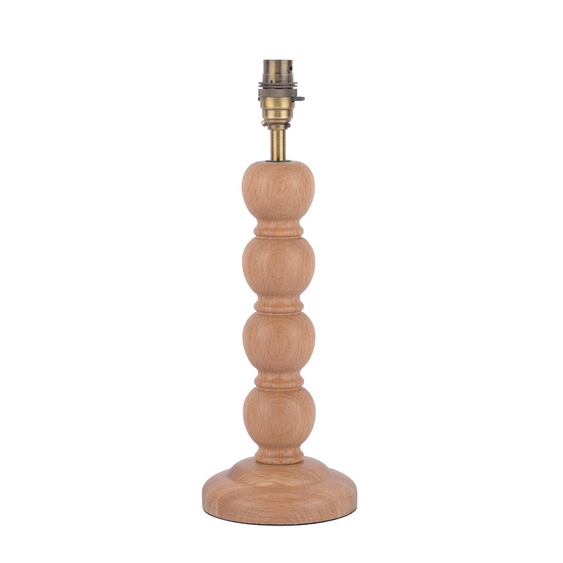 Laura Ashley Maria Table Lamp Wood & Antique Brass Base Only • LA3756212-Q